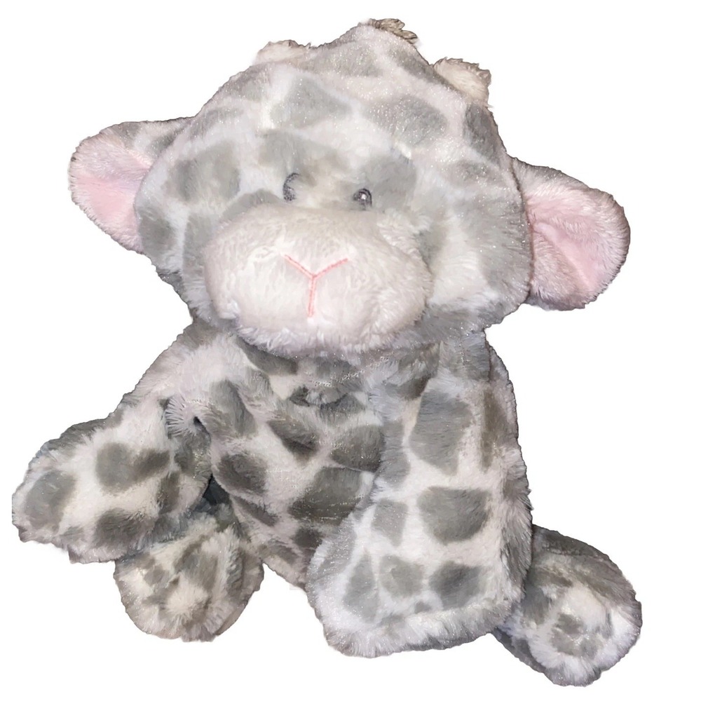 Baby Ganz Giraffe Harmony Flopsie Plush Gray Pink Ears Soft Stuffed Animal 11"